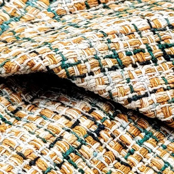 Vintage Silk Womens Tweed Blazer Jacket With Button Front & Pockets Size 16 - Picture 8 of 11